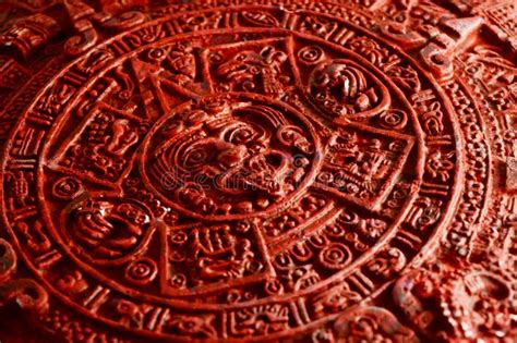 Detailed Mayan Calendar stock image. Image of chart - 173374143