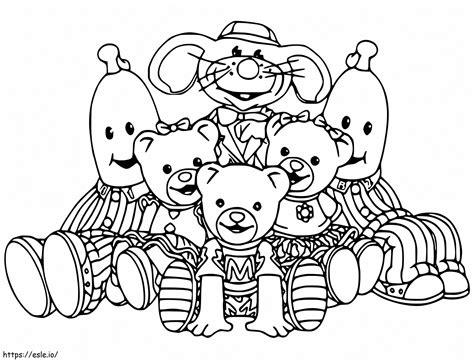 Bananas In Pajamas And Friends Coloring Page