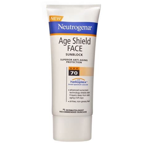 Neutrogena Age Shield Face Lotion Sunscreen Broad Spectrum Spf 70 Sunscreen Face Lotion