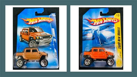 Hot Wheels Dream Garage 09 Hummer H2 Copper And 2008 New Models Hummer H2 Sut Orange 20b