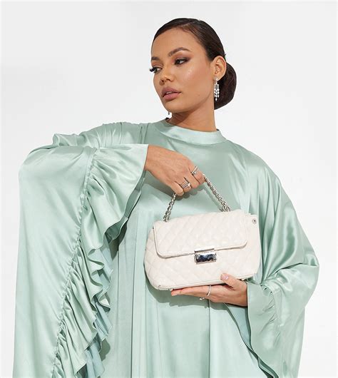 Buy Tyra Quilted Shoulder Bag With Keychain In Beige Thstreet Uae