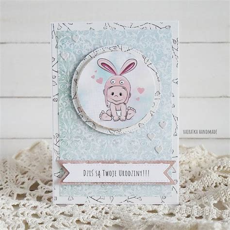 Kartka Urodzinowa Dla Dziecka Wyjątkowe Scrapbooking ღ art Madam pl