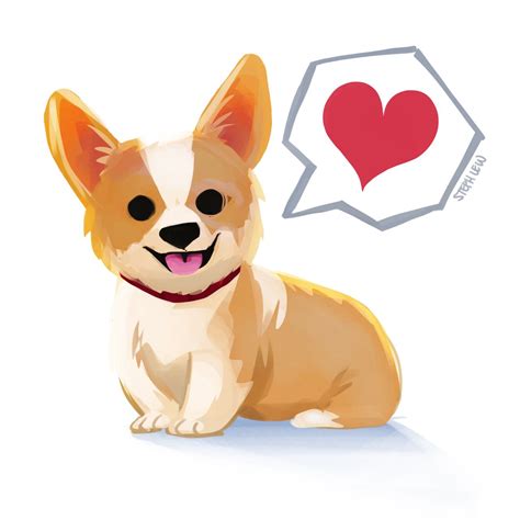 Cartoon Corgi Drawing At Explore Collection Of Cartoon Corgi Drawing