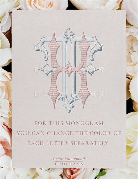 Fh Hf Wedding Monogram Logo Designs Svg Digital Download F H 2 Free