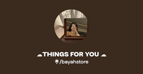 ☁️things For You ☁️ Instagram Facebook Tiktok Linktree