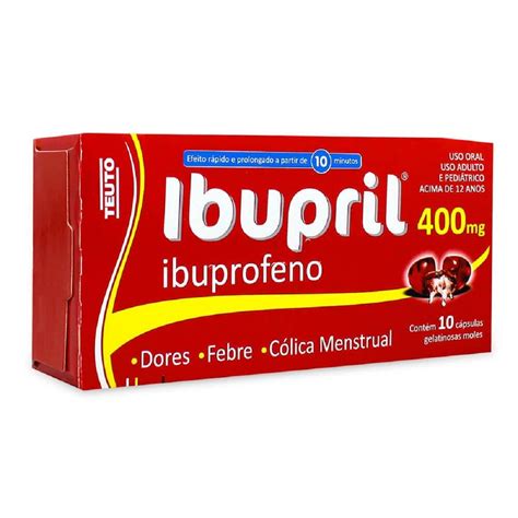 IBUPRIL 400MG CPS LIQ C 10 TEUTO Ibupril Ibuprofeno 400mg Teuto