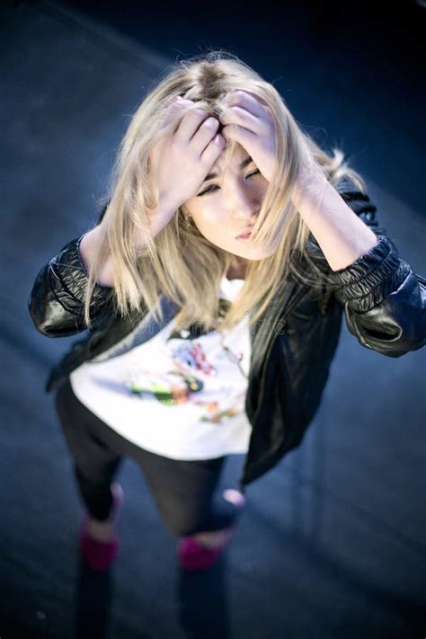 Stunning Blonde Beauty In A Romantic Pose Stock Photo Image Of Mascara Desire