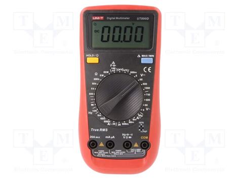 UT890D UNI-T - Digital multimeter | LCD; (5999); VDC: 0.1÷600mV,6V,60V ...