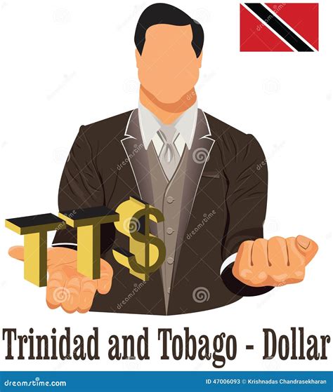 Trinidad and Tobago Currency Symbol TTD Dollar Representing Money and