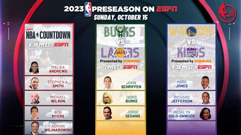 Espn Continues Its Nba Preseason Coverage On Sunday With A Doubleheader Espn Press Room Us