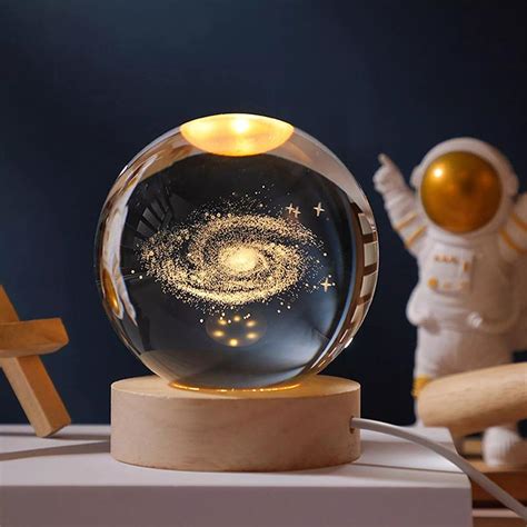 Buy 3D Crystal Ball Night Lamp Planetary Decorative Night Lamp Bedside