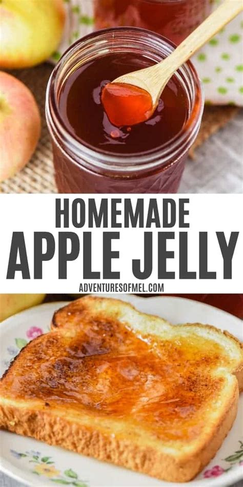 Homemade Apple Jelly Recipe without Pectin - Adventures of Mel