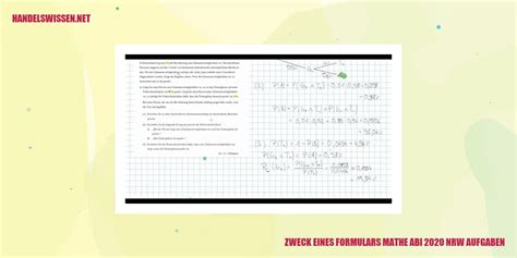 Mathe Abi Nrw Aufgaben Maximieren Sie Ihre Effizienz Mit Unserem