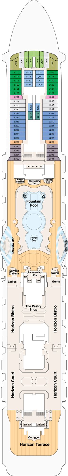 Royal Princess Deck Plans Princess Cruises Royal Princess Cruises Travelage West