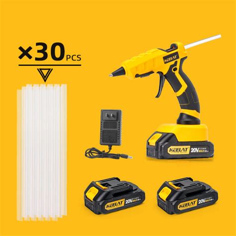 KEELAT Electric Hot Melt Gun Glue Anti Scald Rechargeable With Pcs Mm Only For Home Mini
