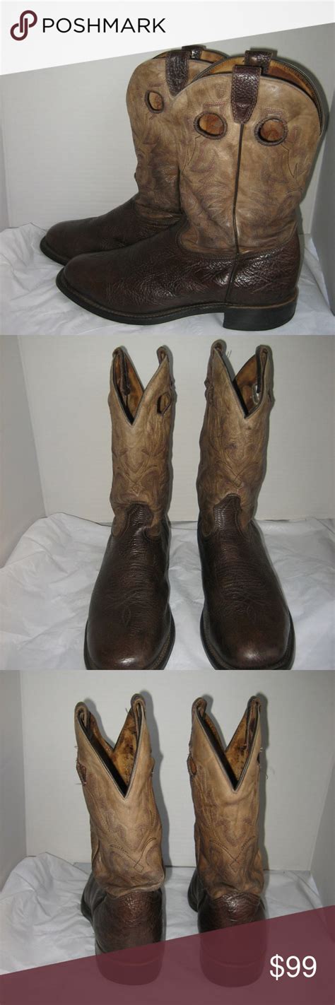 Boulet Brownbeige Bull Hide Leather Boots 105 E Boots Leather