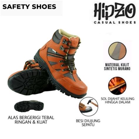 Jual Sepatu Safety Pria Hipzo M 050 Sepatu Boots Kerja Sepatu Proyek