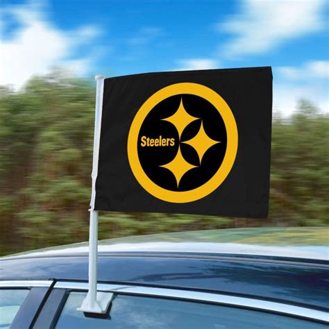 Pittsburgh Steelers Color Rush Car Flag