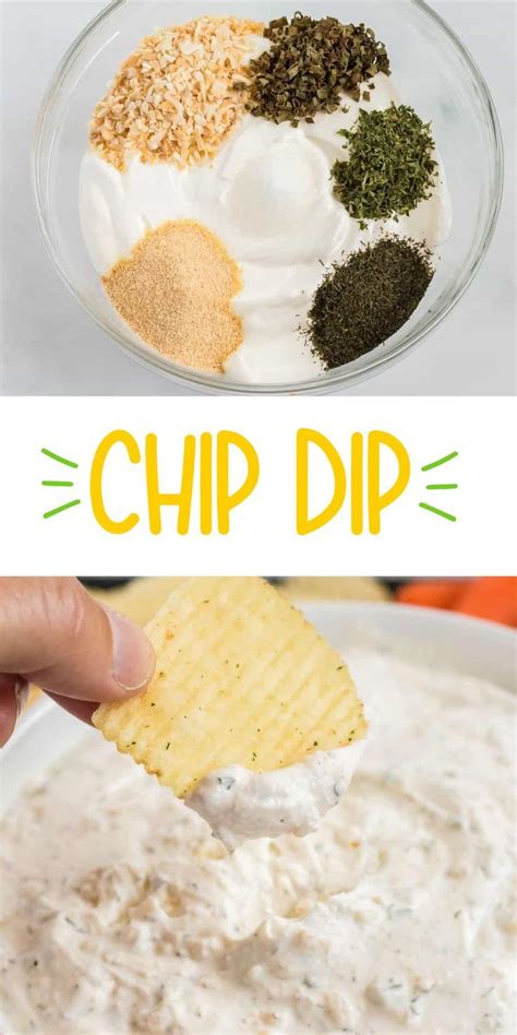 Easy Chip Dip | Chip dip recipes, Dip recipes easy, Homemade chip dip