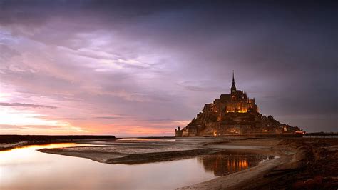 France Monastery Mont Saint Michel Travel HD Wallpaper Peakpx