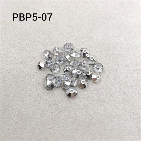 Бусины-"Биконусы плоские" Preciosa, Чехия 5 мм, 20 шт/уп для рукоделия ...