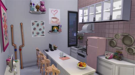 My small kitchen for Not So Berry Challenge Rose generation 💕 : r/thesims