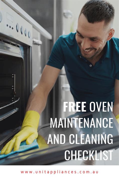 Free Oven Maintenance Checklist