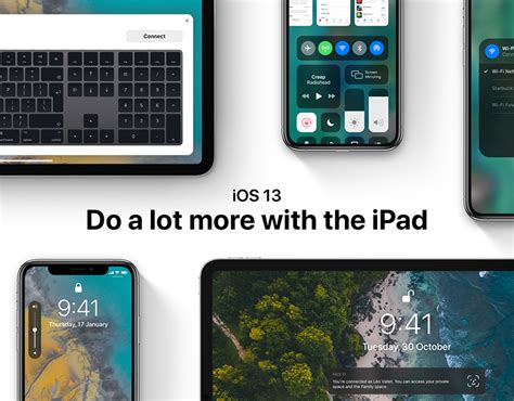 iOS 13 - Do a lot more with the iPad | Behance