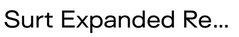 surt expanded regular font webfont desktop myfonts