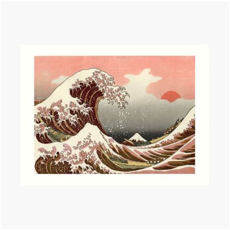 Japanese Tsunami Art Art Prints | Redbubble