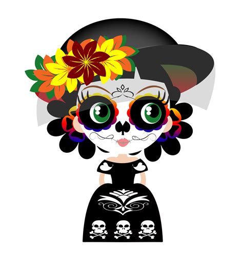 Pin De Sai En Catrinas Caricatura Dibujo Dia De Muertos Fiesta