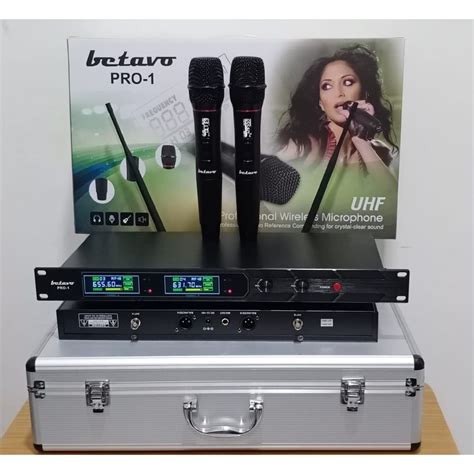 Jual Mic Wireless BETAVO PRO 1 PRO1 2 Handle Free Hardcase Shopee