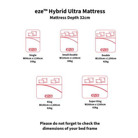 eze™ Ultra Hybrid Mattress 800 Pocket Pillow Top