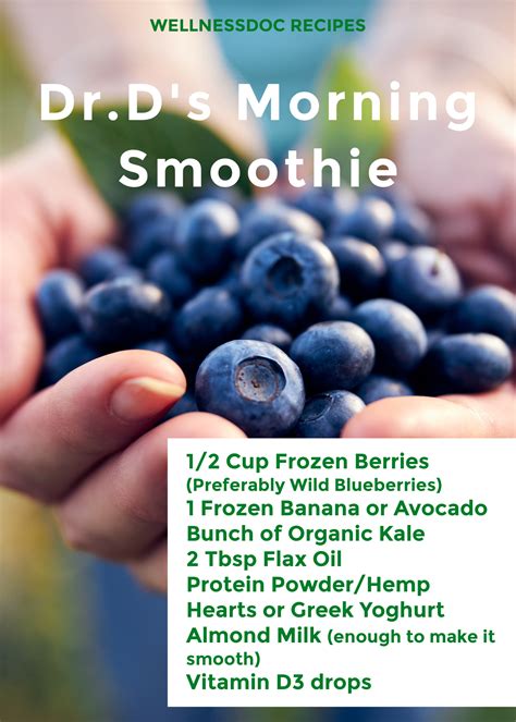 WellnessDoc Recipes - Dr. D's Morning Smoothie