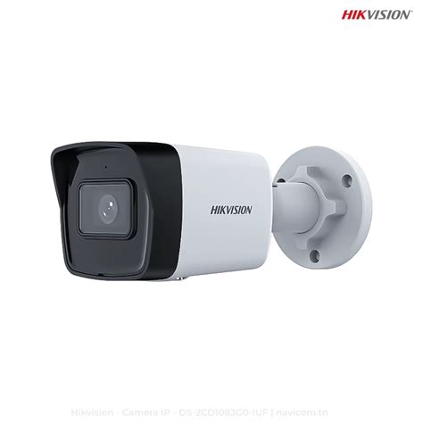 Hikvision Caméra IP Bullet fixe avec micro intégré 4K 8MP 4mm