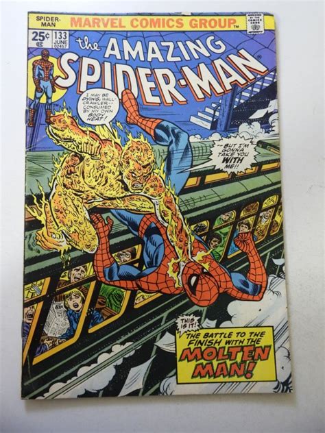 The Amazing Spider Man 133 1974 VG FN Condition MVS Intact Comic