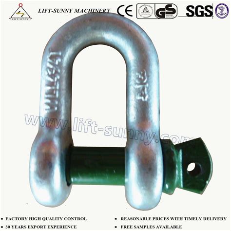 G Us Type Screw Green Pin Chain Shackles China Forged Shackle