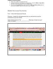 Module One Lesson Two Activity Pdf Google Doc Access Directions