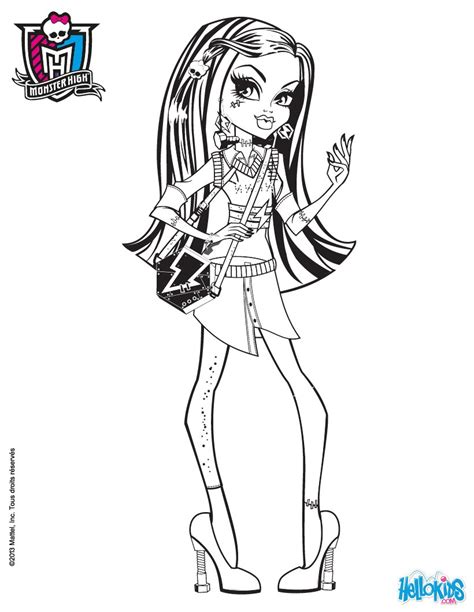 Monster High Coloring Pages Frankie Stein