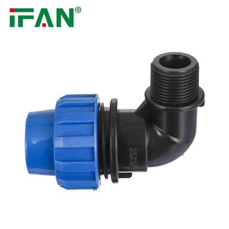 Ifan Poly Pipe Fittings Elbow Plastic Hdpe Pp Compression Fittings