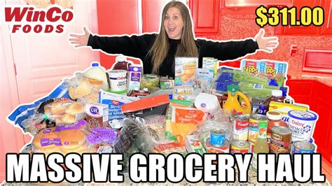 MASSIVE WINCO FOODS GROCERY HAUL We Spent Over 300 Grocery Shopping