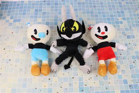 Cuphead And Mugman Plush Stuffed Doll Toy Ts For Kids Etsy