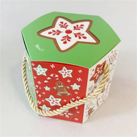 Caixa De Natal Hexagonal Pirikos Cake Design Party Shop