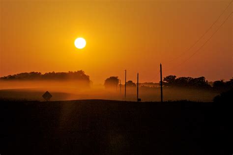 Hazy Sunset Some Haze Some Dust A Sunset Pxlated Flickr