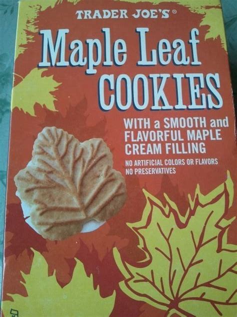 Trader Joes Maple Leaf Cookies Healthnuttxo