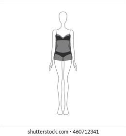 Lingerie Lingerie Set Drawn Vector Panties Stock Vector Royalty Free 460712341 Shutterstock