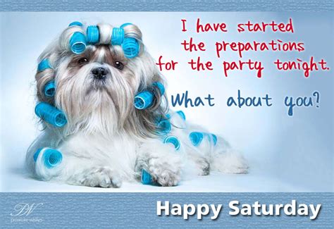 Happy Saturday Party Time Premium Wishes