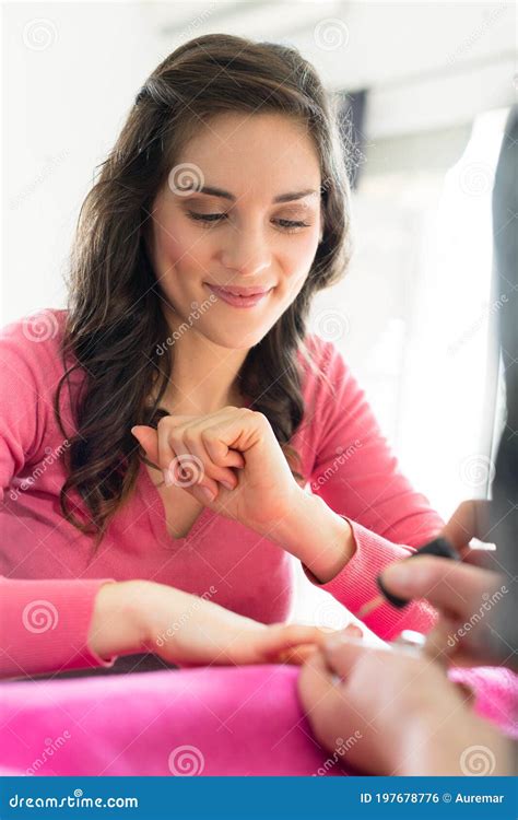 Woman In Nail Salon Stock Photo Image Of Hand Skincare 197678776