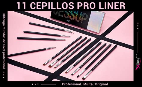 Jessup Brochas De Maquillaje Ojos Para Delineador Pcs Set De