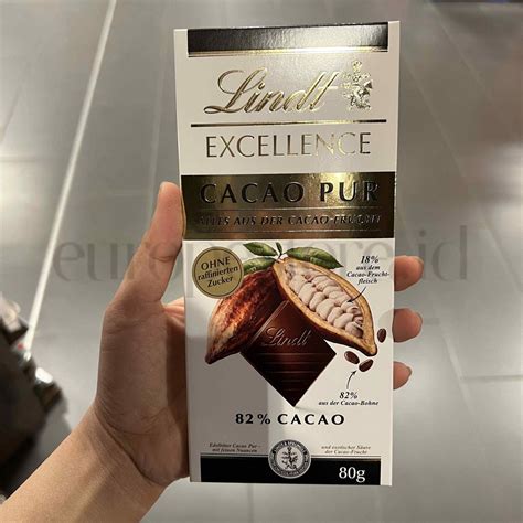 Jual Lindt Excellence 100 Pure Cocoa 80gr Shopee Indonesia